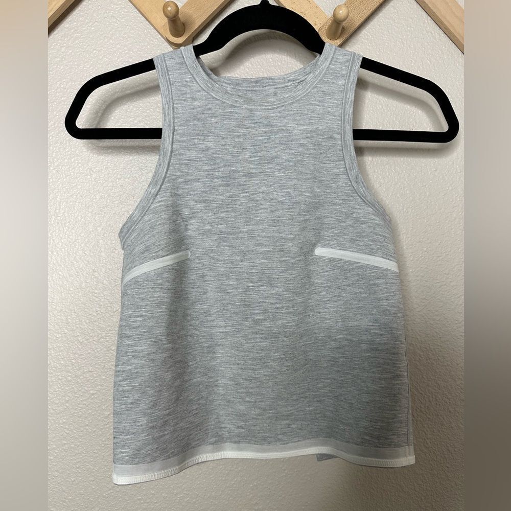 Lululemon Gray Tank size 2 open back tank